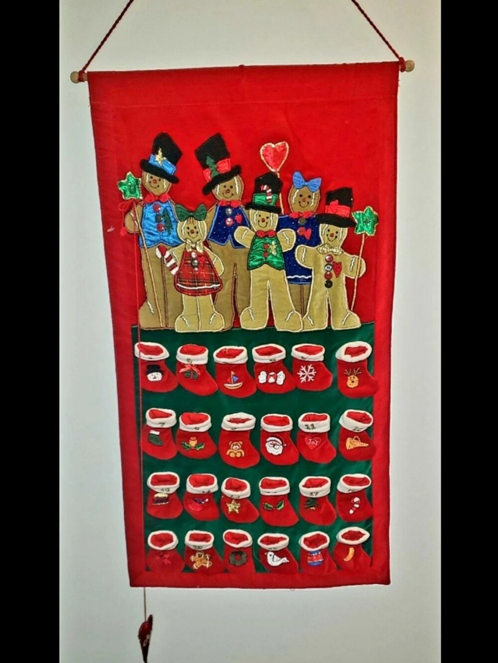 Christmas Gingerbread Men Advent Calendar